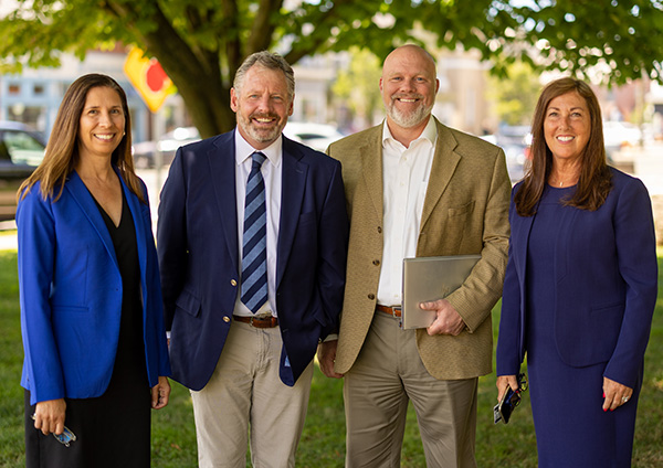 4 GSB Leadership Members Standing Together