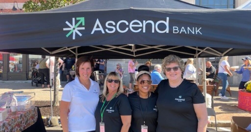 Group of employees volunteering in the community.